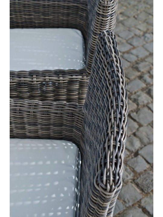 Grupo de asientos Fontana XL Crema, gris jaspeado