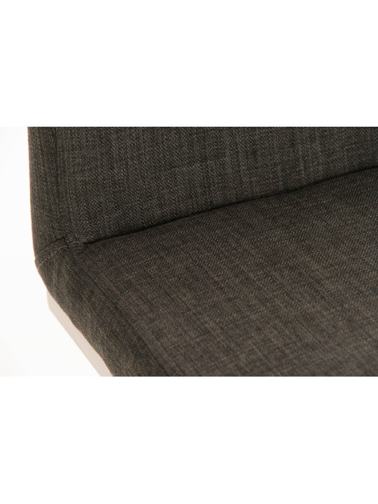 Taburete de bar Panamá E tela, gris oscuro