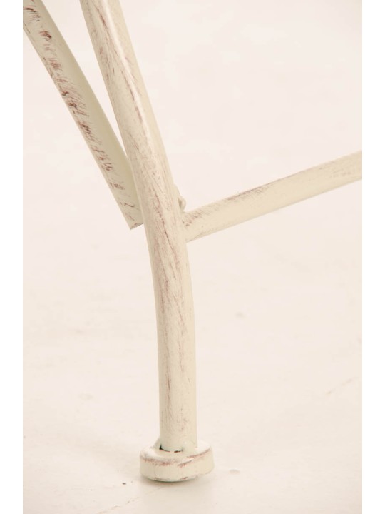 Banco de jardín Karma, crema antiguo