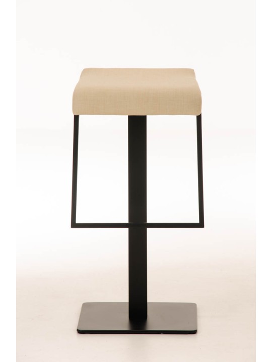 Taburete de bar Lameng tela B78, crema