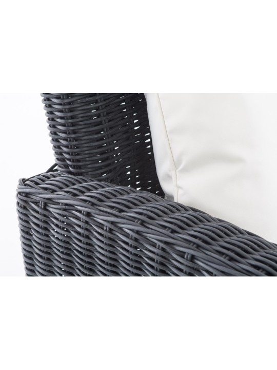 Sillón Fisolo Crema 5mm, negro