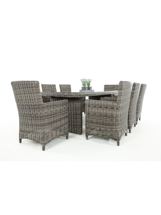 Grupo de asientos Fontana XL antracita, gris jaspeado