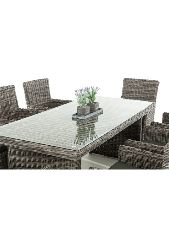 Grupo de asientos Fontana XL antracita, gris jaspeado