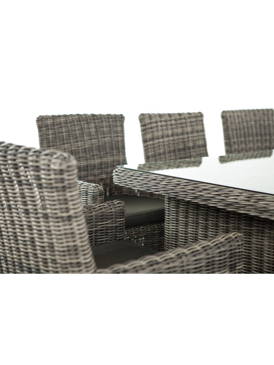 Grupo de asientos Fontana XL antracita, gris jaspeado