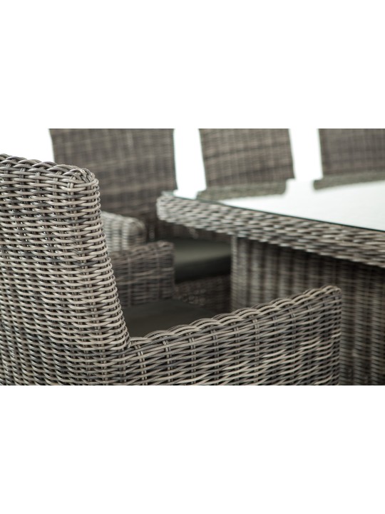 Grupo de asientos Fontana XL antracita, gris jaspeado