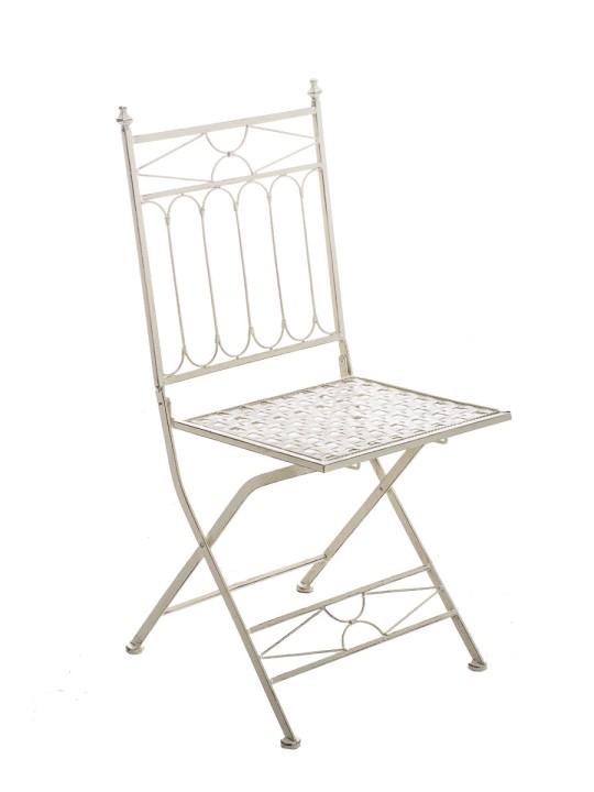 Silla plegable ASINA, crema antiguo Silla plegable ASINA, crema antiguo