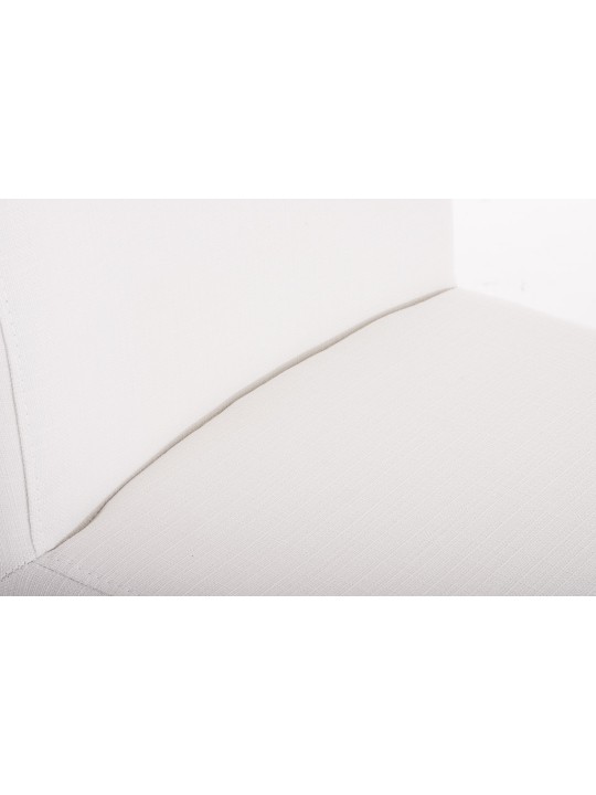 Taburete de bar Paros tela, blanco