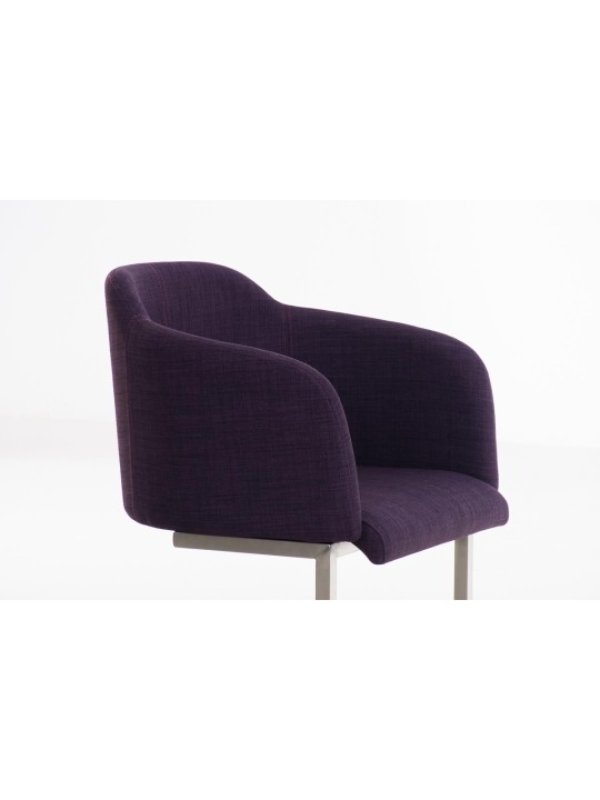 Silla de visita Magnus tela, lila