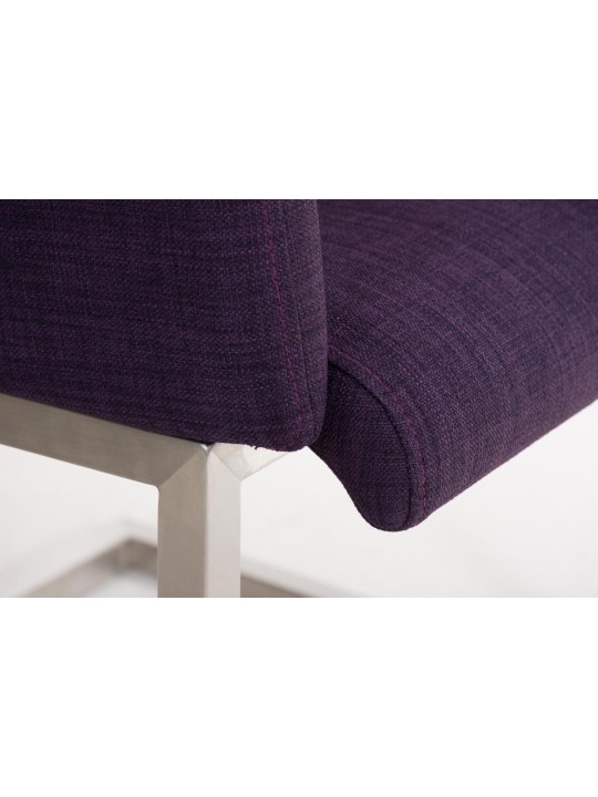 Silla de visita Magnus tela, lila