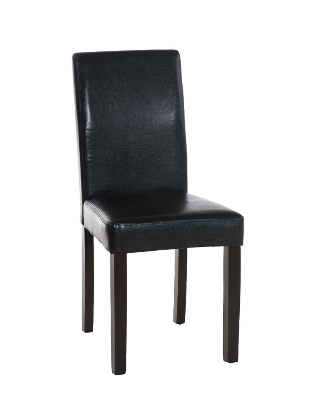 Silla de comedor Ina marrón oscuro, negro