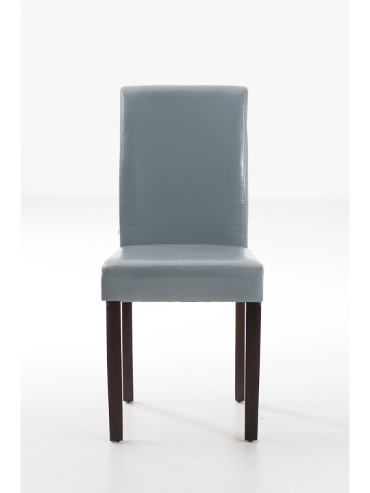 Silla de comedor Ina marrón oscuro, gris