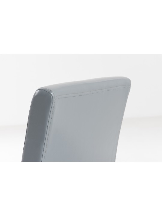 Silla de comedor Ina marrón oscuro, gris