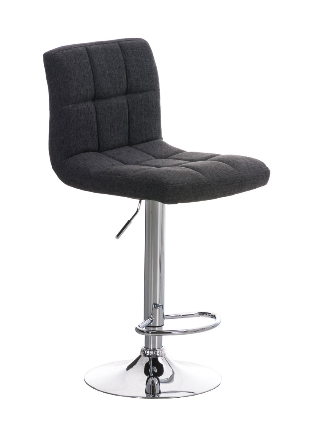 Taburete de bar Perú FABRIC C, gris oscuro