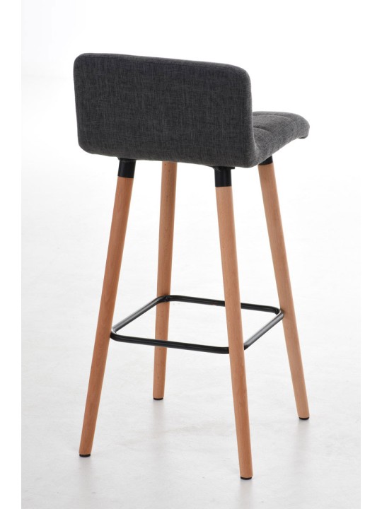 Taburete de bar Lincoln tela, gris claro