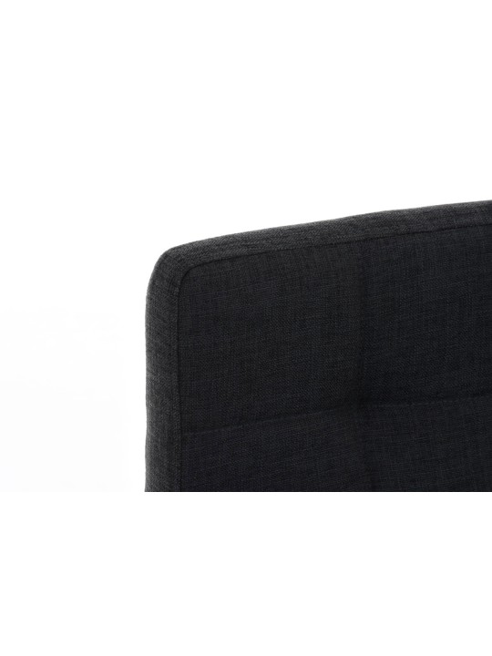 Taburete de bar Lincoln tela, gris oscuro