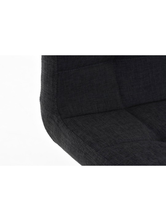 Taburete de bar Lincoln tela, gris oscuro