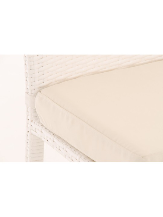 Taburete de bar Mari crema, blanco