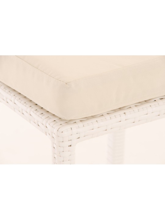 Taburete de bar Mari crema, blanco