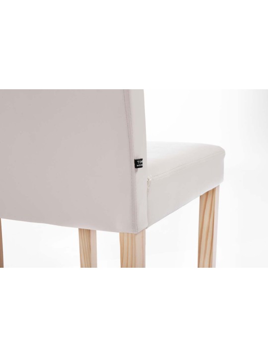 Silla de comedor Ina natura, crema