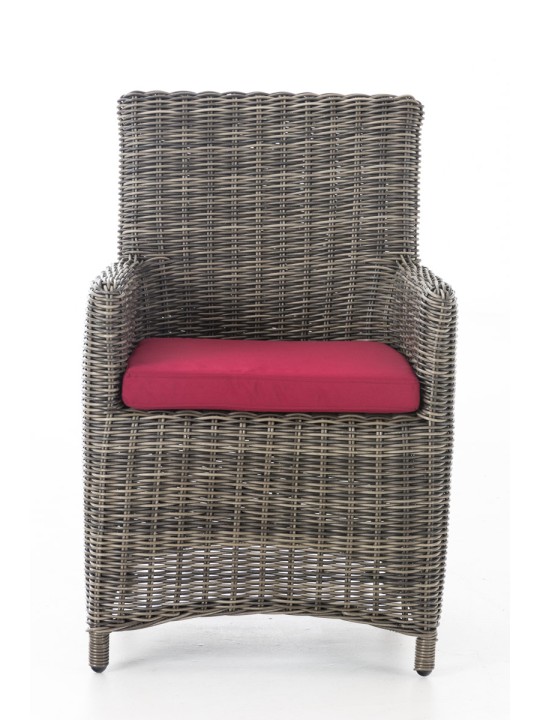 Silla Fontana / Sankt Marlo Rojo Rubí 5mm, gris jaspeado Silla Fontana / Sankt Marlo Rojo Rubí 5mm, gris jaspeado