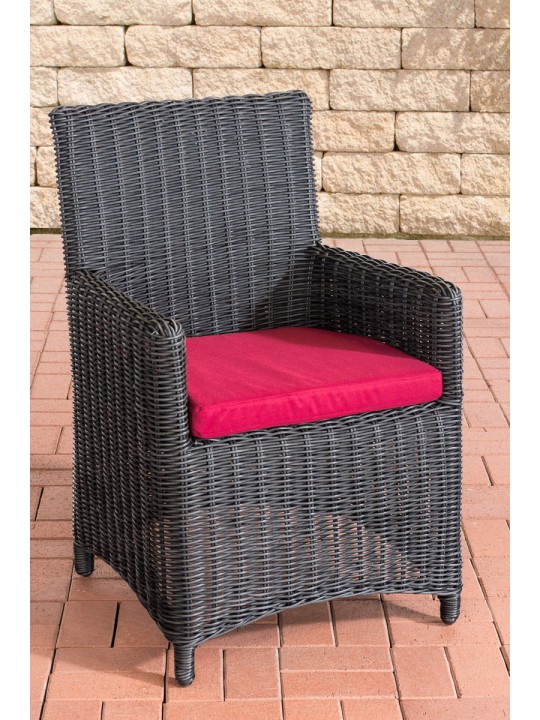 Silla Fontana / Sankt Marlo Rojo Rubí 5mm, negro Silla Fontana / Sankt Marlo Rojo Rubí 5mm, negro