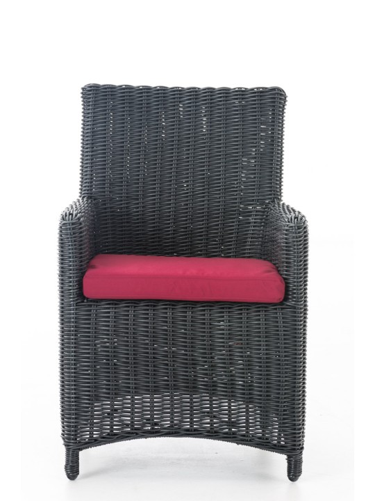 Silla Fontana / Sankt Marlo Rojo Rubí 5mm, negro Silla Fontana / Sankt Marlo Rojo Rubí 5mm, negro