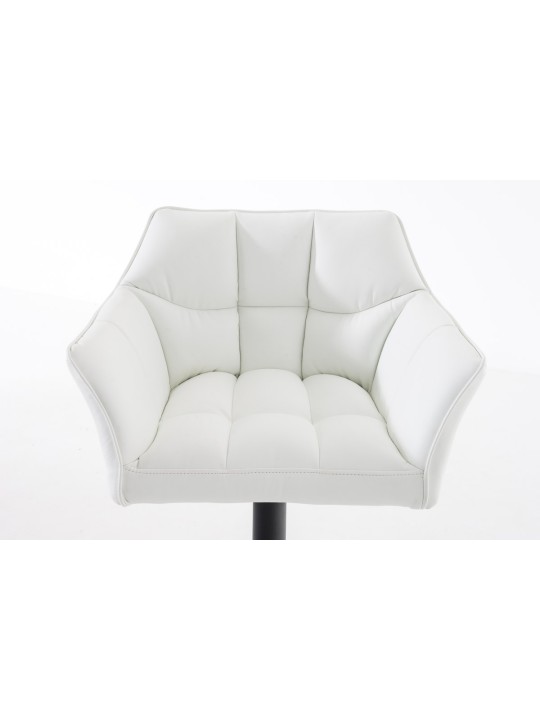 Taburete de bar Damaso B, blanco