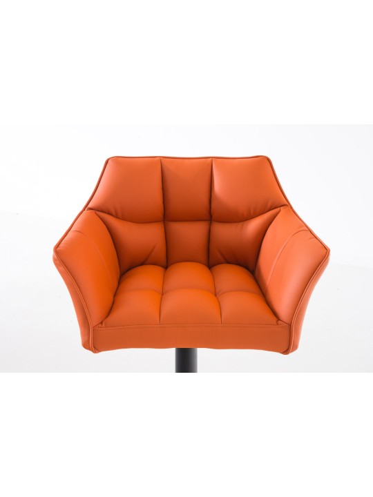 Taburete de bar Damaso B, naranja