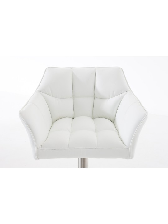 Taburete de bar Damaso E, blanco