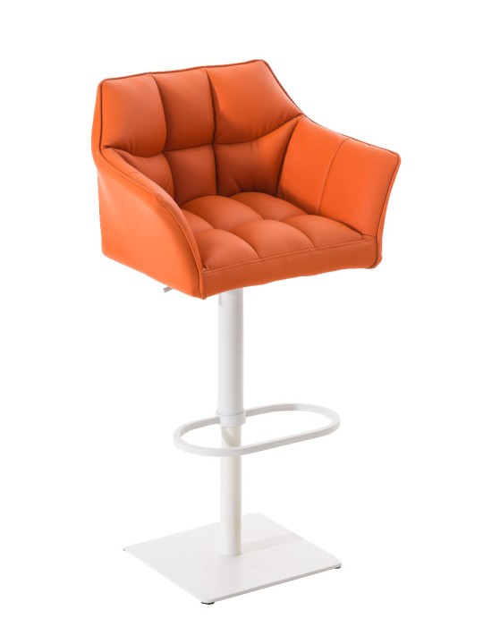 Taburete de bar Damaso W, naranja