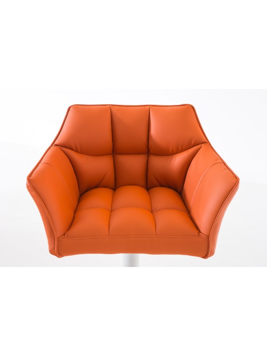 Taburete de bar Damaso W, naranja