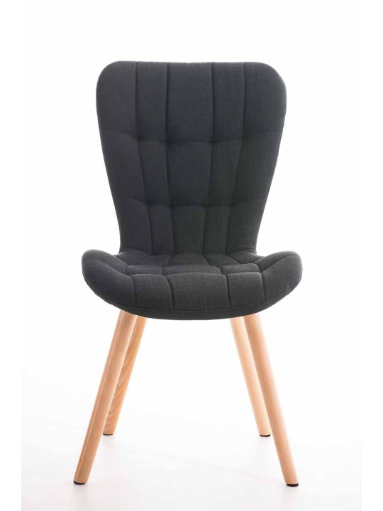 Silla Elda tela natural, negro Silla Elda tela natural, negro