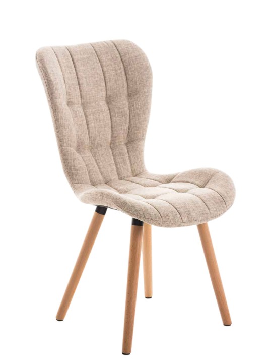 Silla Elda tela natural, crema Silla Elda tela natural, crema