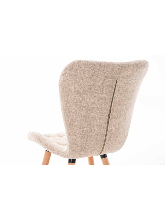 Silla Elda tela natural, crema Silla Elda tela natural, crema