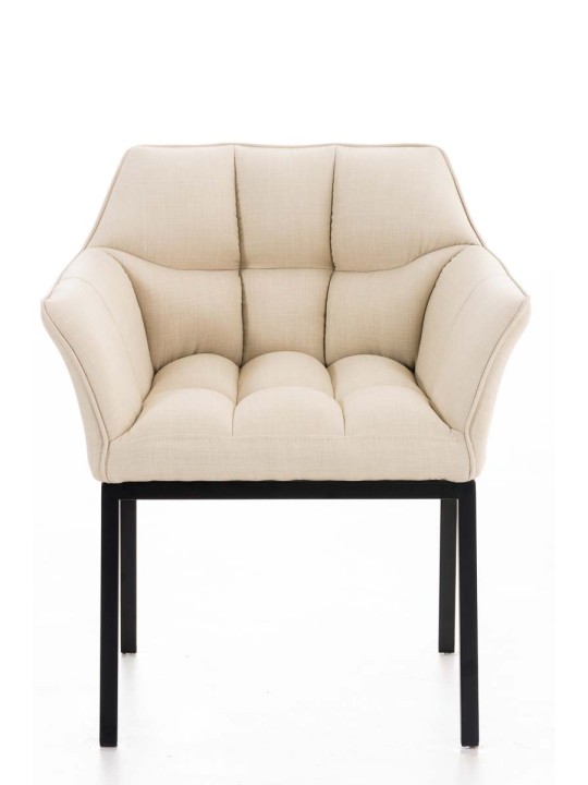 Silla de comedor Octavia B tela, crema Silla de comedor Octavia B tela, crema