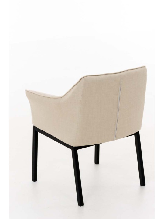 Silla de comedor Octavia B tela, crema Silla de comedor Octavia B tela, crema