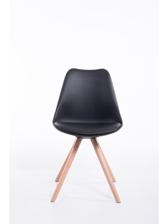 Silla de visita redonda Toulouse Natura, negro Silla de visita redonda Toulouse Natura, negro