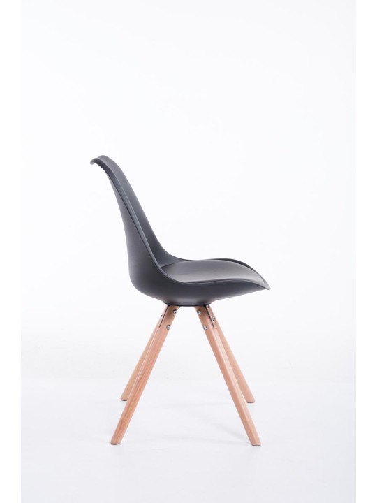 Silla de visita redonda Toulouse Natura, negro Silla de visita redonda Toulouse Natura, negro