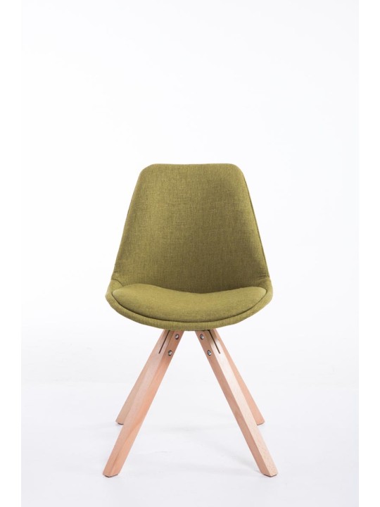 Silla de visita tela Toulouse Natura Square, verde Silla de visita tela Toulouse Natura Square, verde