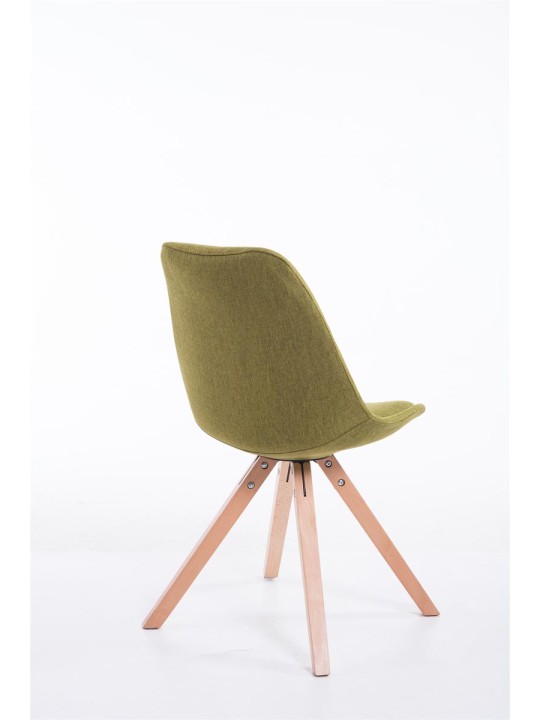 Silla de visita tela Toulouse Natura Square, verde Silla de visita tela Toulouse Natura Square, verde