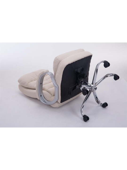 Silla de oficina BIG tela Vancouver, crema