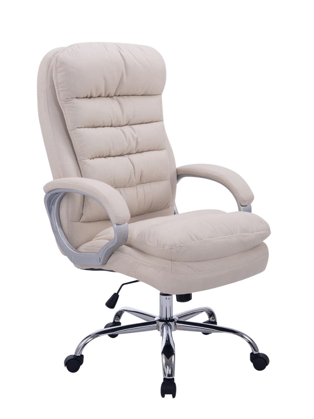 Silla de oficina BIG tela Vancouver, crema