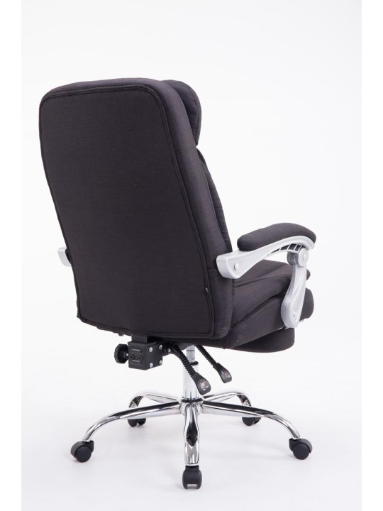 Silla de oficina XL tela Troy, negro