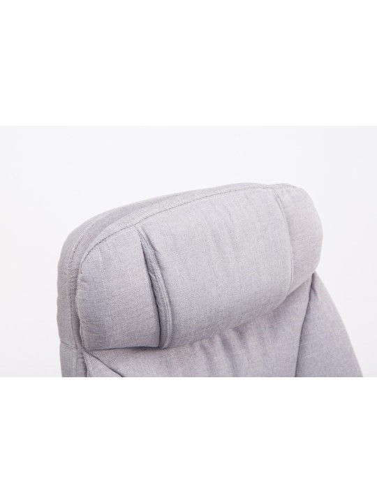 Silla de oficina XL tela Troy, gris