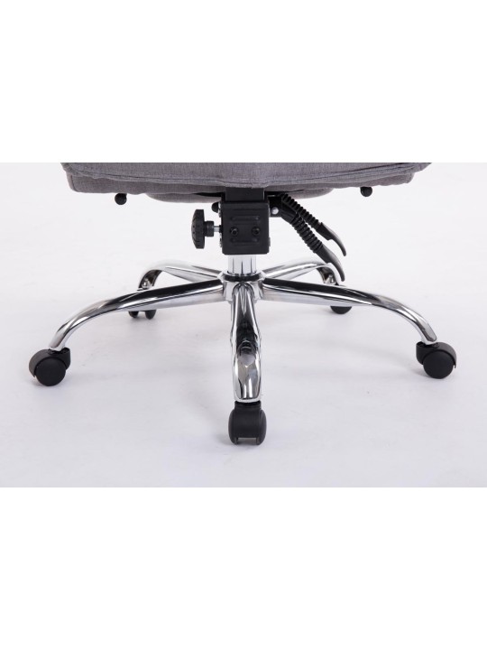 Silla de oficina XL tela Troy, gris