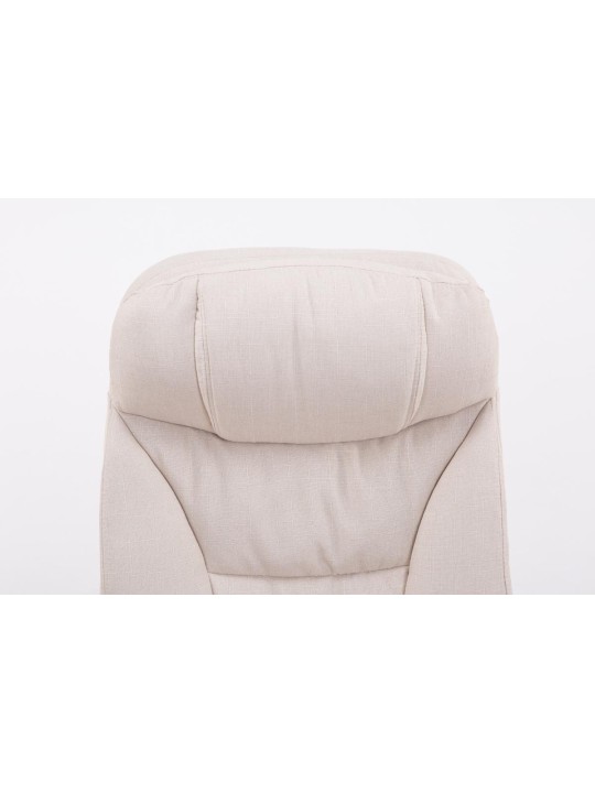 Silla de oficina XL tela Troy, crema