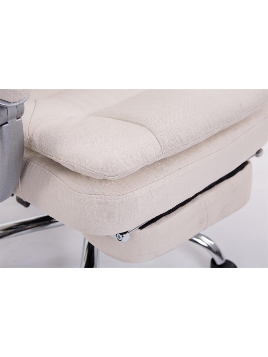 Silla de oficina XL tela Troy, crema