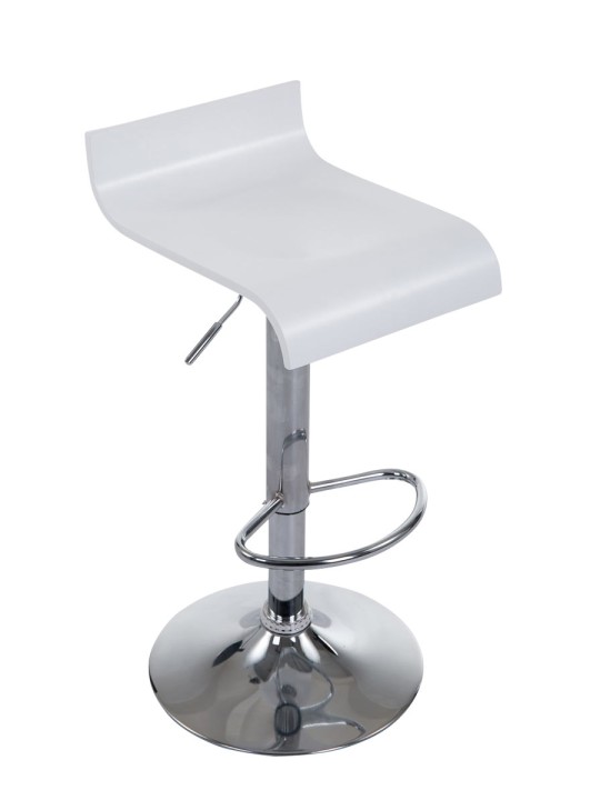 Taburete de bar Madera, blanco Taburete de bar Madera, blanco