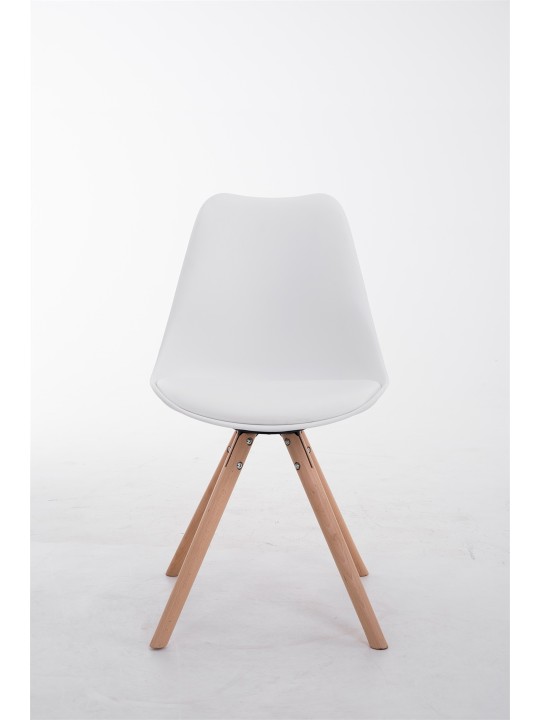 Silla de visita redonda Toulouse Natura, blanco Silla de visita redonda Toulouse Natura, blanco