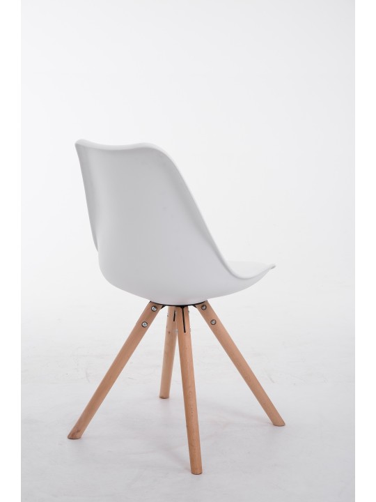 Silla de visita redonda Toulouse Natura, blanco Silla de visita redonda Toulouse Natura, blanco